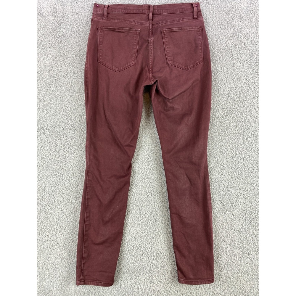 Frame Le High Skinny Jeans Women's 28 High Rise Brown Red Stretch Slim